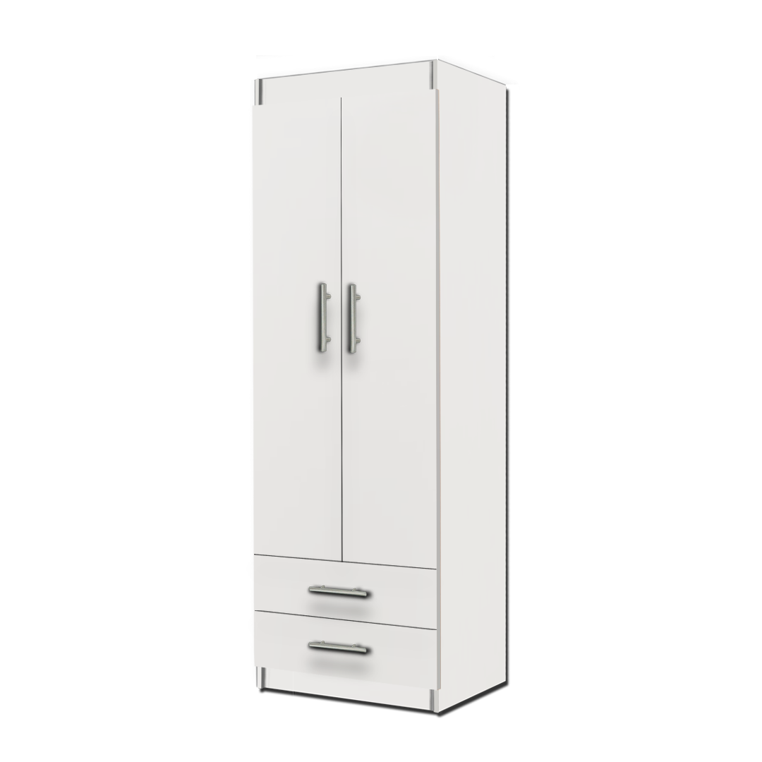 CLOSET 2 PUERTAS 2 CAJONES BLA
